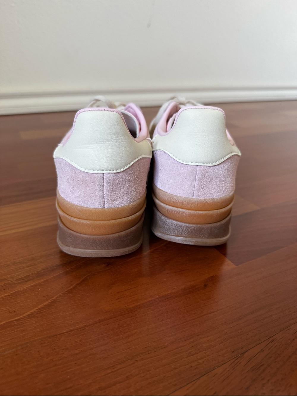 ADIDAS Gazelle Platform Sneakers in Pale Pink with Gum Sole💕💕 - Picture 4 of 7
